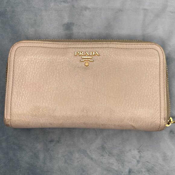 Prada Leather Wallet – Pink Beige - Picture 1 of 8